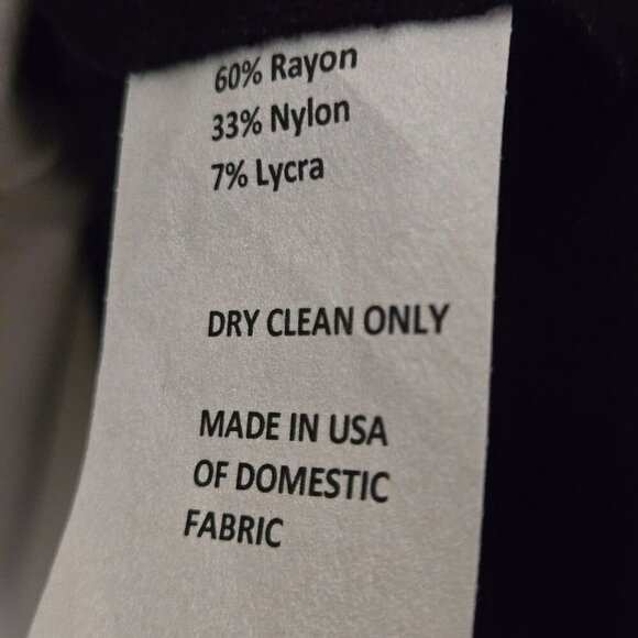 Sara Campbelll Colorblock Mockneck Short Sleeve Dress Made In USA Pockets Size 8 - Picture 5 of 5